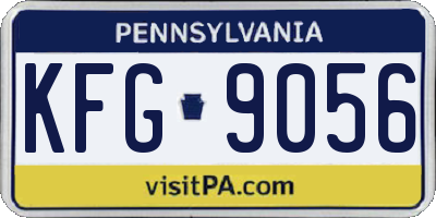 PA license plate KFG9056