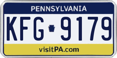PA license plate KFG9179