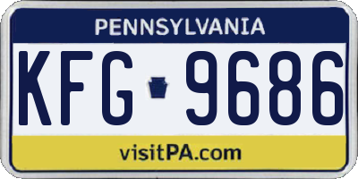 PA license plate KFG9686