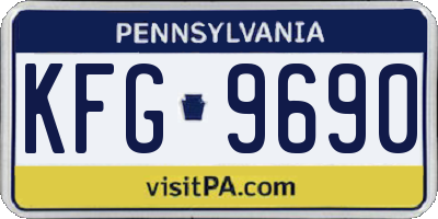 PA license plate KFG9690