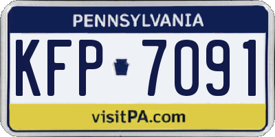 PA license plate KFP7091