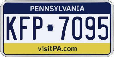 PA license plate KFP7095