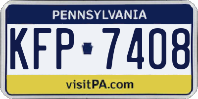 PA license plate KFP7408