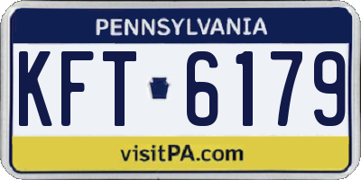 PA license plate KFT6179