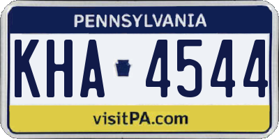 PA license plate KHA4544