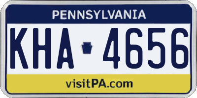 PA license plate KHA4656