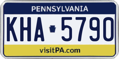 PA license plate KHA5790