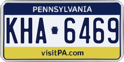 PA license plate KHA6469
