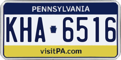 PA license plate KHA6516