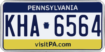 PA license plate KHA6564