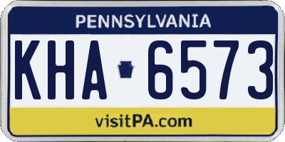 PA license plate KHA6573
