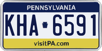 PA license plate KHA6591