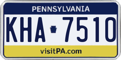 PA license plate KHA7510