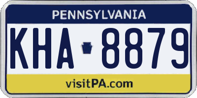 PA license plate KHA8879
