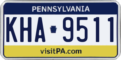 PA license plate KHA9511