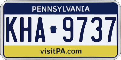PA license plate KHA9737