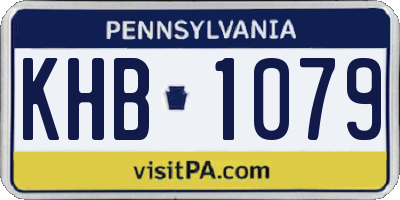 PA license plate KHB1079