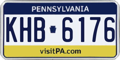 PA license plate KHB6176