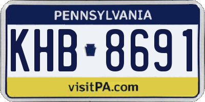 PA license plate KHB8691