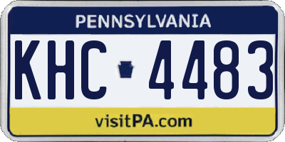 PA license plate KHC4483