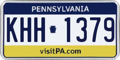 PA license plate KHH1379