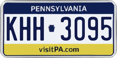 PA license plate KHH3095