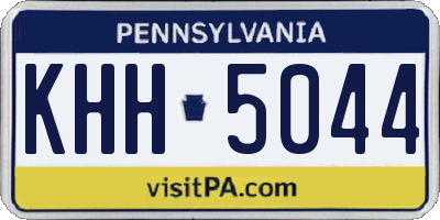 PA license plate KHH5044