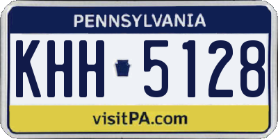 PA license plate KHH5128
