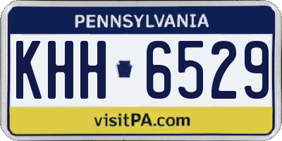 PA license plate KHH6529