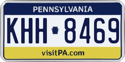 PA license plate KHH8469