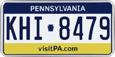 PA license plate KHI8479