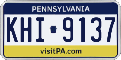 PA license plate KHI9137