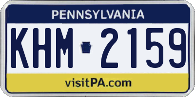 PA license plate KHM2159
