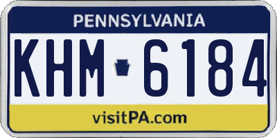 PA license plate KHM6184