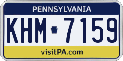 PA license plate KHM7159