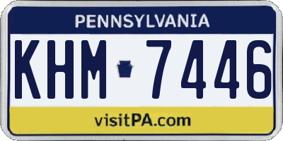 PA license plate KHM7446