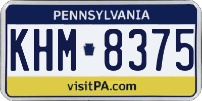 PA license plate KHM8375