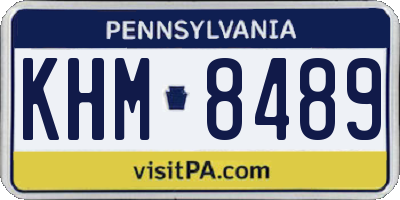 PA license plate KHM8489