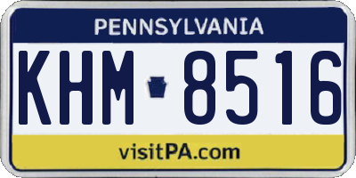 PA license plate KHM8516