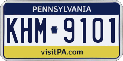 PA license plate KHM9101