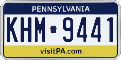 PA license plate KHM9441