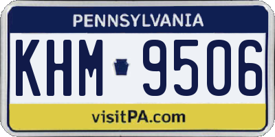 PA license plate KHM9506