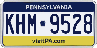 PA license plate KHM9528