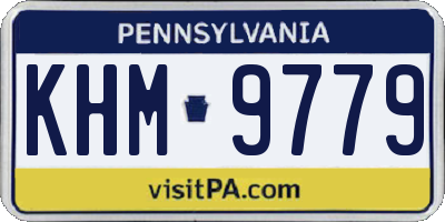 PA license plate KHM9779