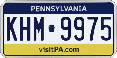 PA license plate KHM9975