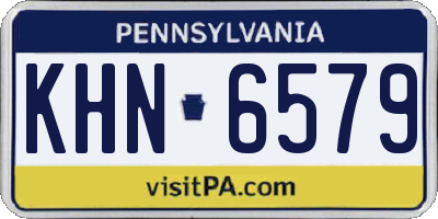 PA license plate KHN6579
