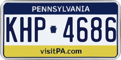 PA license plate KHP4686