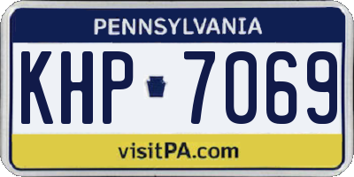 PA license plate KHP7069