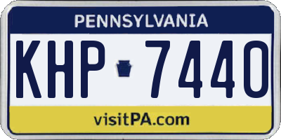 PA license plate KHP7440