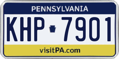 PA license plate KHP7901